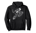 Cat Riding Bicycle Helmet Mountain Hoodie - Custom Art Print Men Women - T-Shirt, Sweatshirt, Hoodie