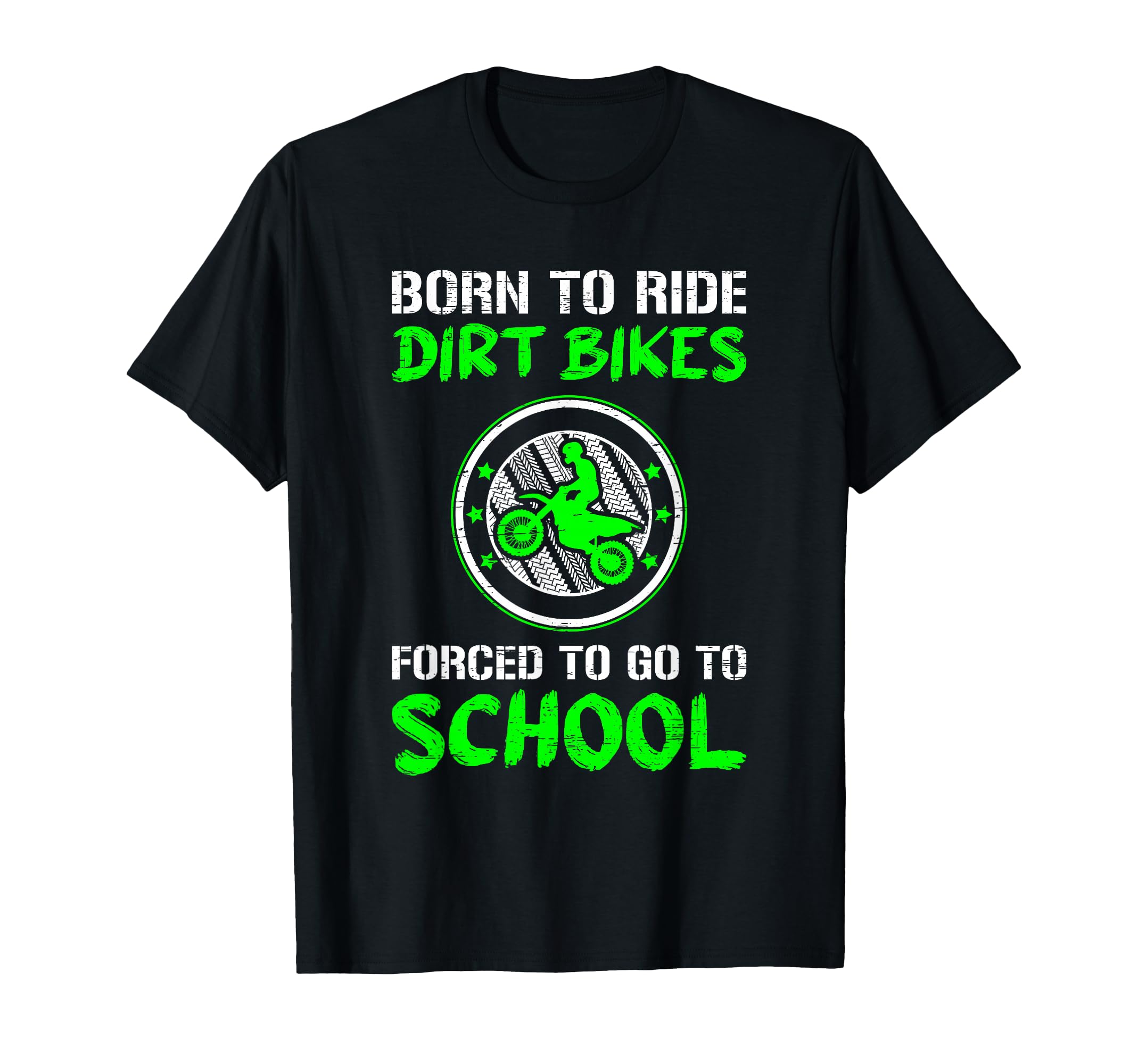 Forced To Go To School Dirt Bike T-Shirt - Custom Art Print for Adults - T-Shirt, Sweatshirt, Hoodie