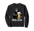 Papa Beer Bear And Beer Sweatshirt - Minimalist Print Men Women - T-Shirt, Sweatshirt, Hoodie