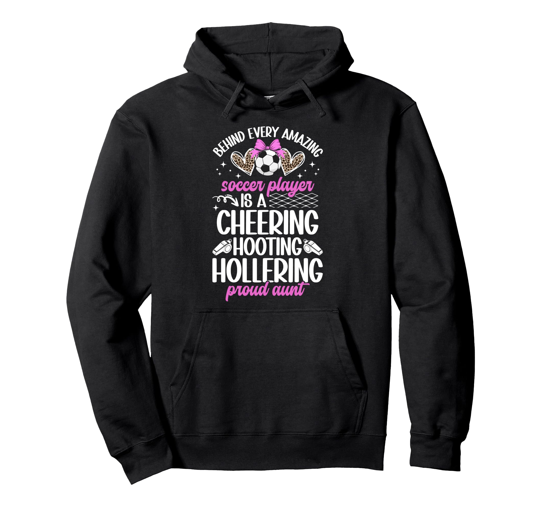Proud Aunt Soccer Player Auntie Hoodie - Custom Art Print for Adults - T-Shirt, Sweatshirt, Hoodie