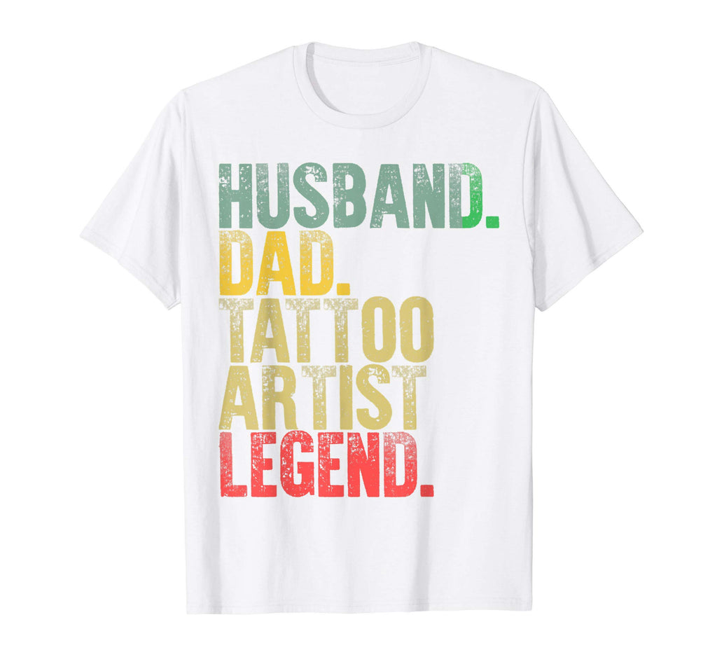 Mens Funny Husband Dad Tattoo Artist T-Shirt - Graphic Print Men Women - T-Shirt, Sweatshirt, Hoodie
