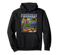 Fisherman Bootleg 90S Fishing Dad Fisher Hoodie - Trendy Graphic Men Women - T-Shirt, Sweatshirt, Hoodie