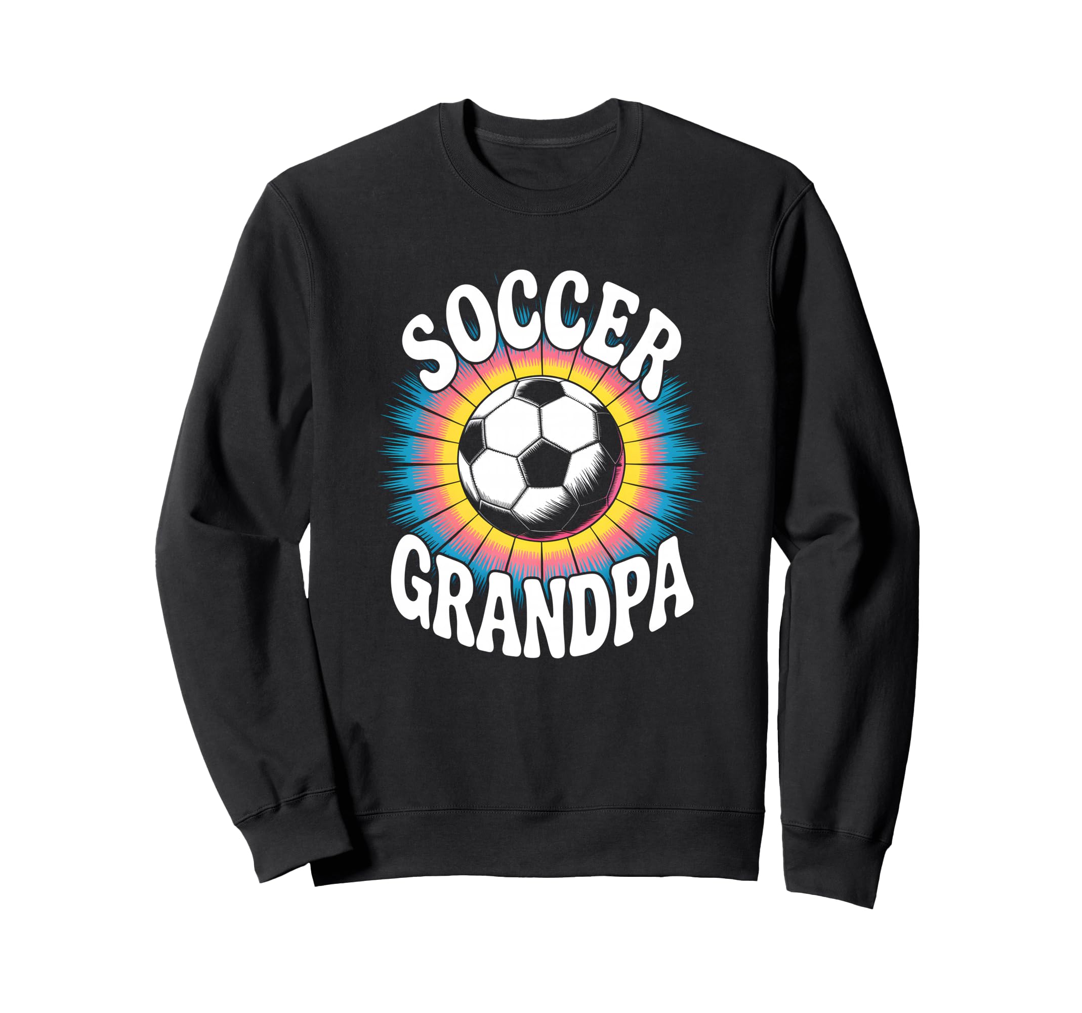 Soccer Grandpa Tie Dye Sweatshirt - Minimalist Print for Adults - T-Shirt, Sweatshirt, Hoodie
