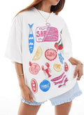 Women Oversized Graphic Tops Y2k Girsl Preppy Short - Adult & Kids T-Shirts, Sweatshirts & Hoodies apparel design preview 1