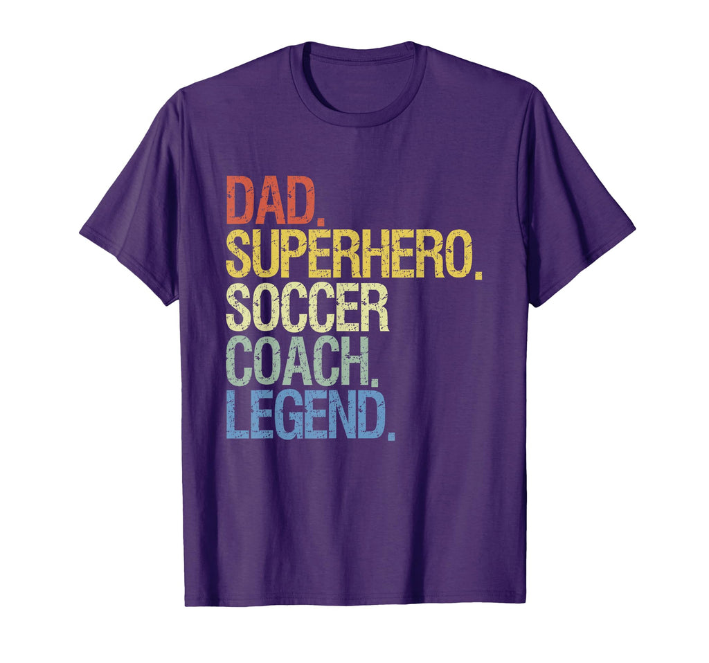 Dad Superhero Soccer Coach Legend Sweatshirt - Trendy Graphic for Adults - T-Shirt, Sweatshirt, Hoodie
