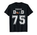 Custom Proud Football Dad Number T-Shirt - Fun Novelty Design for Adults - T-Shirt, Sweatshirt, Hoodie