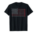 Patriotic American Golfer Gift Usa Flag T-Shirt - Custom Art Print Unisex - T-Shirt, Sweatshirt, Hoodie