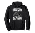 Fun Trucker Papa Dad Semi Truck Driver Hoodie - Minimalist Print Men Women - T-Shirt, Sweatshirt, Hoodie