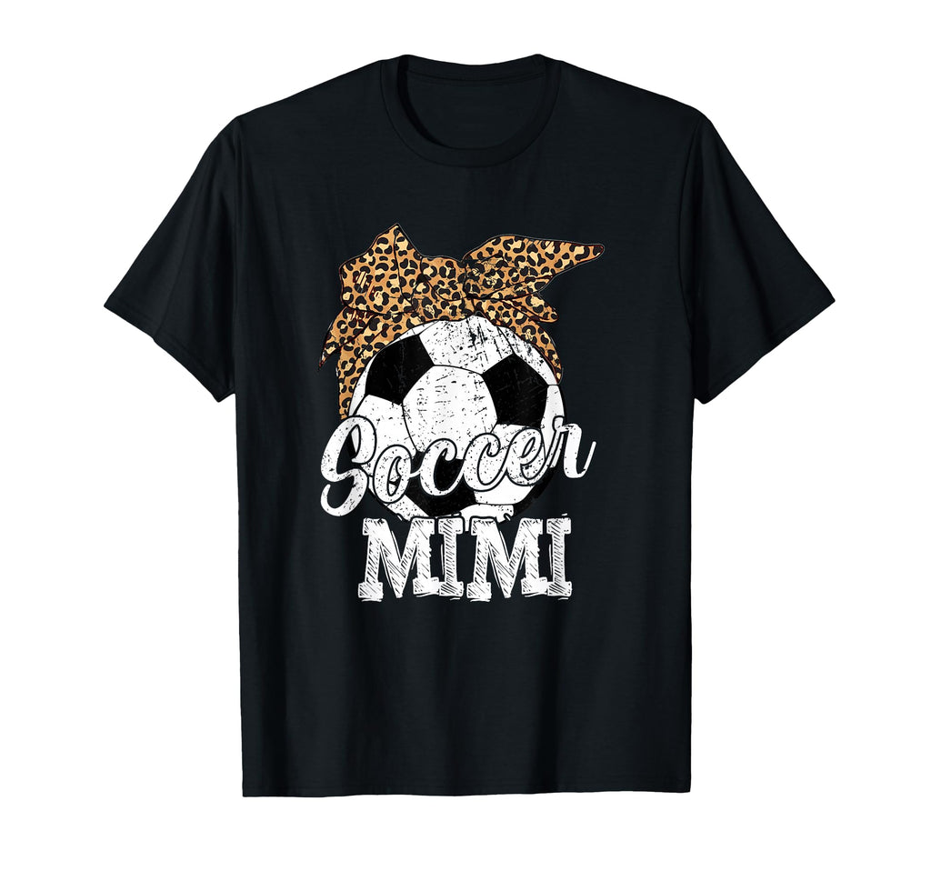 Soccer Mimi Leopard Funny Mothers Day T-Shirt - Graphic Print for Adults - T-Shirt, Sweatshirt, Hoodie