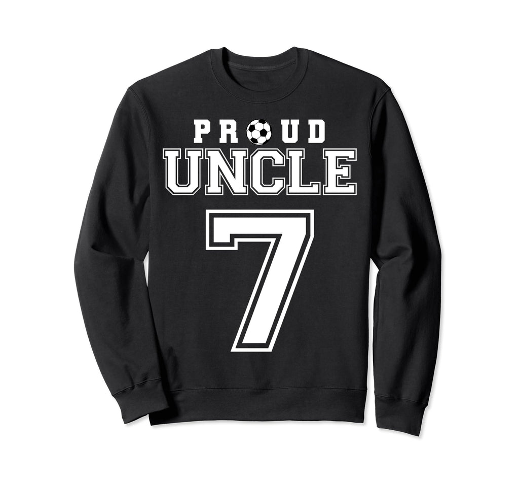 Number 7 Custom Proud Soccer Futbol Sweatshirt - Minimalist Print Unisex - T-Shirt, Sweatshirt, Hoodie
