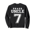 Number 7 Custom Proud Soccer Futbol Sweatshirt - Minimalist Print Unisex - T-Shirt, Sweatshirt, Hoodie