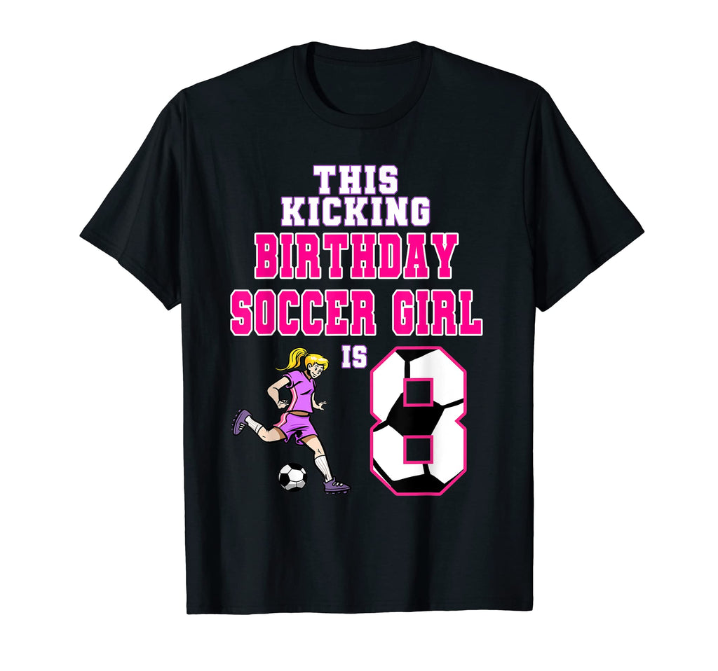 This Birthday Soccer Is 8 Soccer Theme T-Shirt - Trendy Graphic for Adults - T-Shirt, Sweatshirt, Hoodie