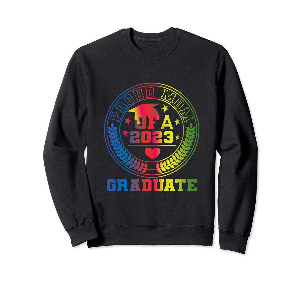 Proud Mom Class 2023 Graduate Dad Sweatshirt - Minimalist Print Men Women - T-Shirt, Sweatshirt, Hoodie