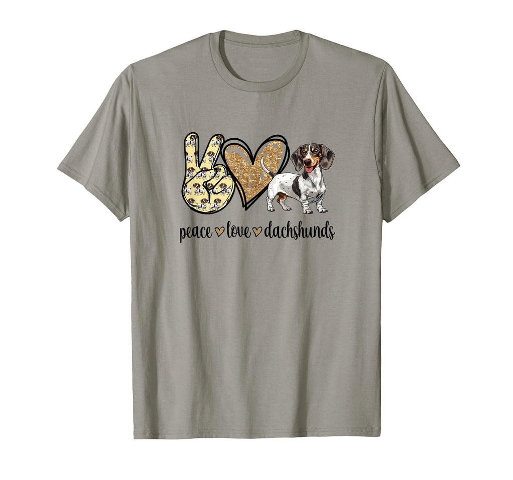 Womens Funny Peace Love Piebald T-Shirt - Novelty Apparel Men Women - T-Shirt, Sweatshirt, Hoodie