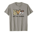 Womens Funny Peace Love Piebald T-Shirt - Novelty Apparel Men Women - T-Shirt, Sweatshirt, Hoodie