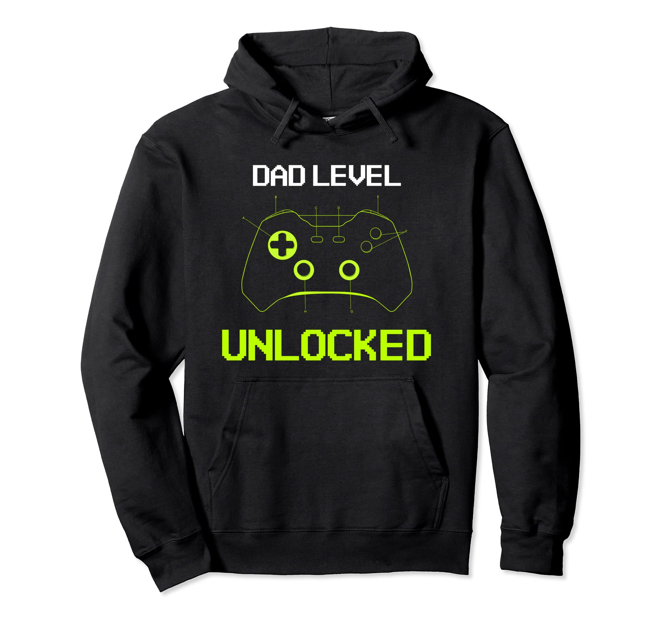 Dad Level Unlocked New Dad Father To Be Hoodie - Trendy Graphic for Adults - T-Shirt, Sweatshirt, Hoodie