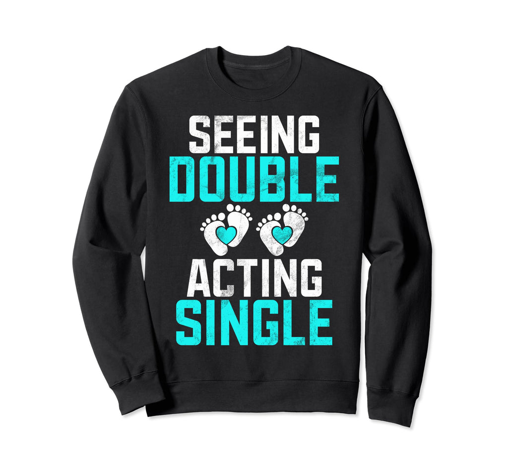 Seeing Double Acting Single Twin Sweatshirt - Custom Art Print for Adults - T-Shirt, Sweatshirt, Hoodie