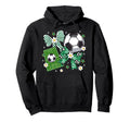 Bow Soccer Checkered Flowers Soccer Lovers Hoodie - Streetwear Style Unisex - T-Shirt, Sweatshirt, Hoodie
