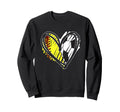 Softball Soccer Ball Heart Love Sweatshirt - Streetwear Style Men Women - T-Shirt, Sweatshirt, Hoodie