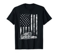 Truck Driver American Flag Trucker Gift T-Shirt - Novelty Apparel Unisex - T-Shirt, Sweatshirt, Hoodie