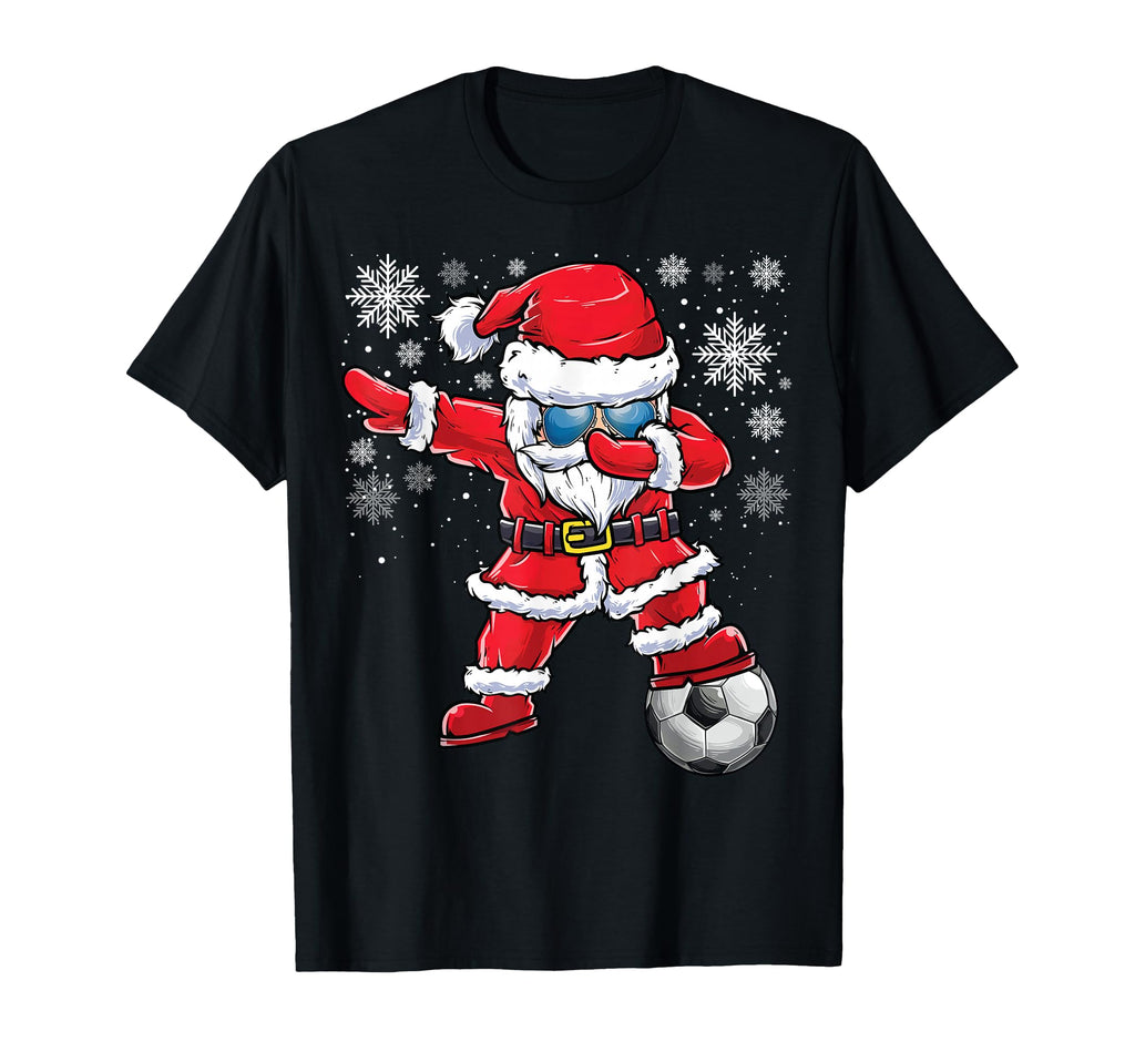 Dabbing Santa Funny Soccer Player T-Shirt - Custom Art Print for Adults - T-Shirt, Sweatshirt, Hoodie