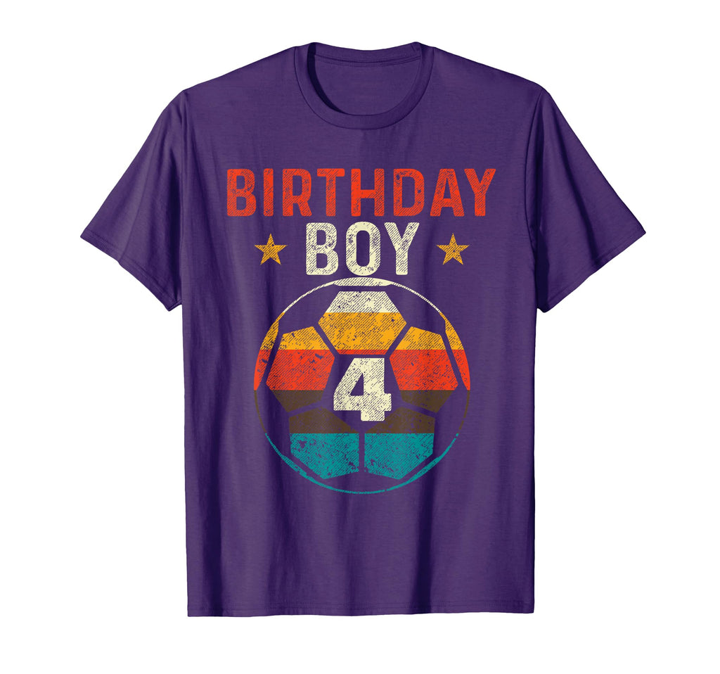 4Th Birthday Soccer Lover 4 Years T-Shirt - Aesthetic Graphic for Adults - T-Shirt, Sweatshirt, Hoodie