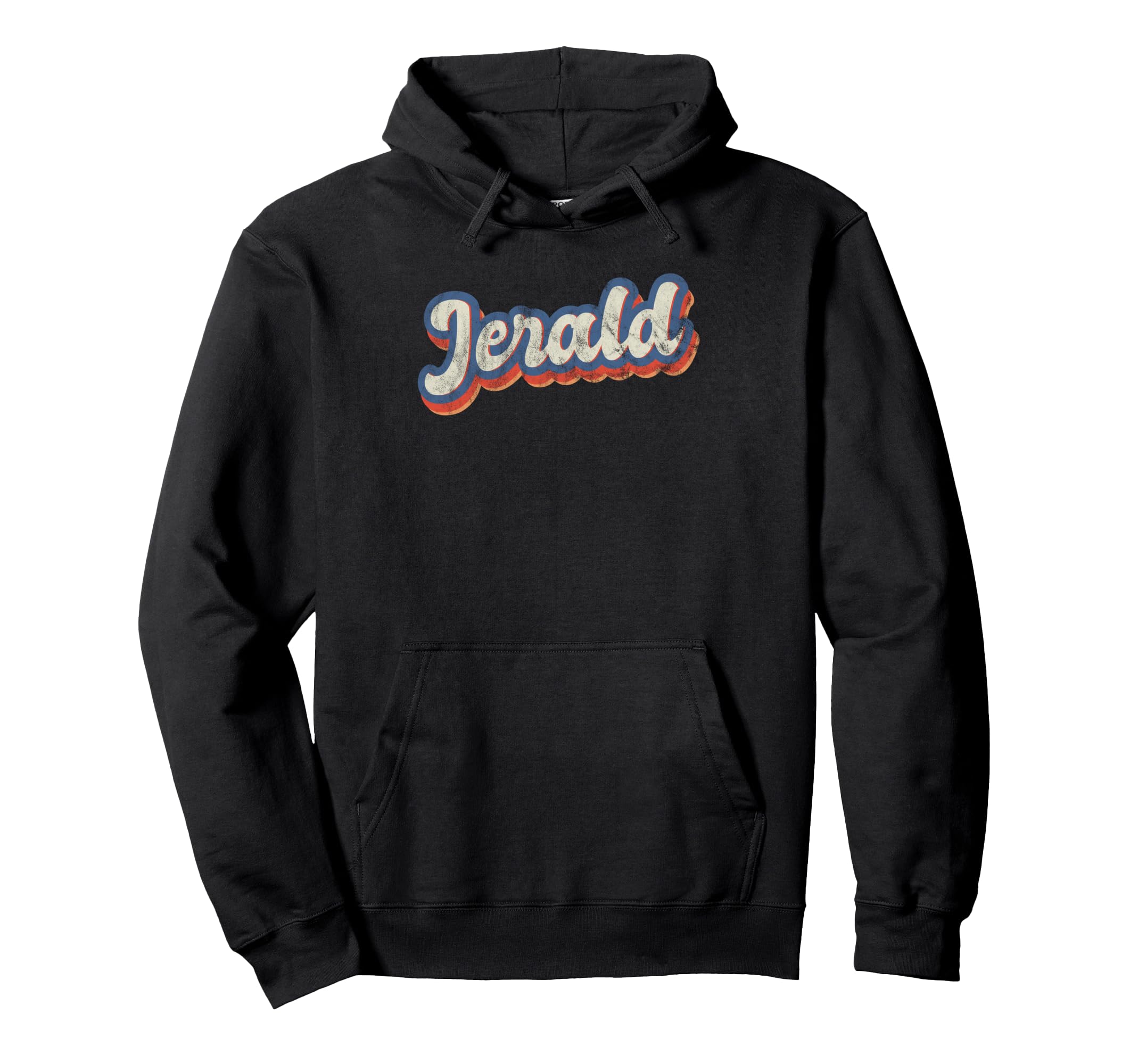 Jerald Personalized Name Custom Lettering 70S Hoodie - Graphic Print Unisex - T-Shirt, Sweatshirt, Hoodie