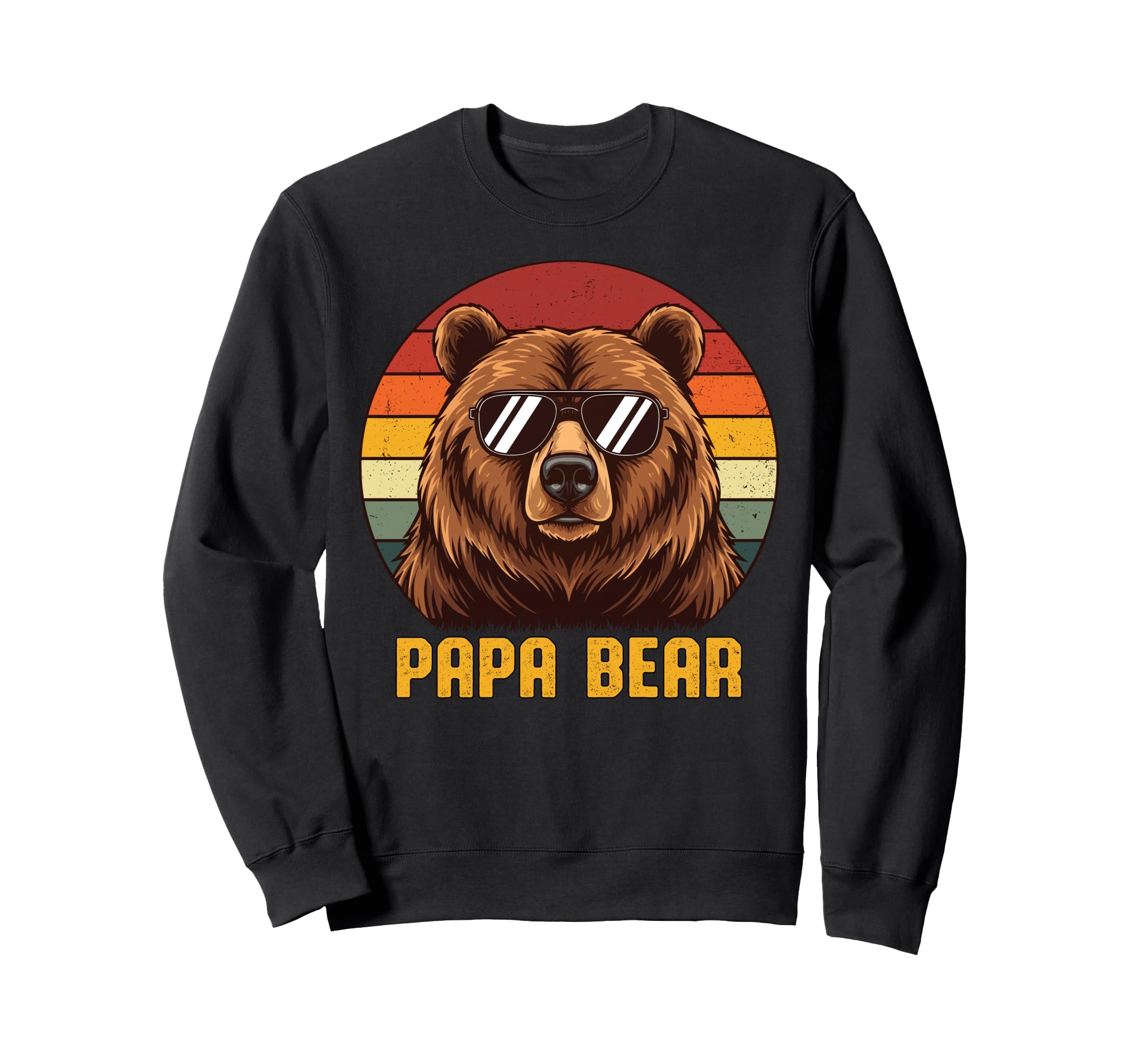 Papa Bear Sunglasses Dad Family Bear Sweatshirt - Streetwear Style Unisex - T-Shirt, Sweatshirt, Hoodie