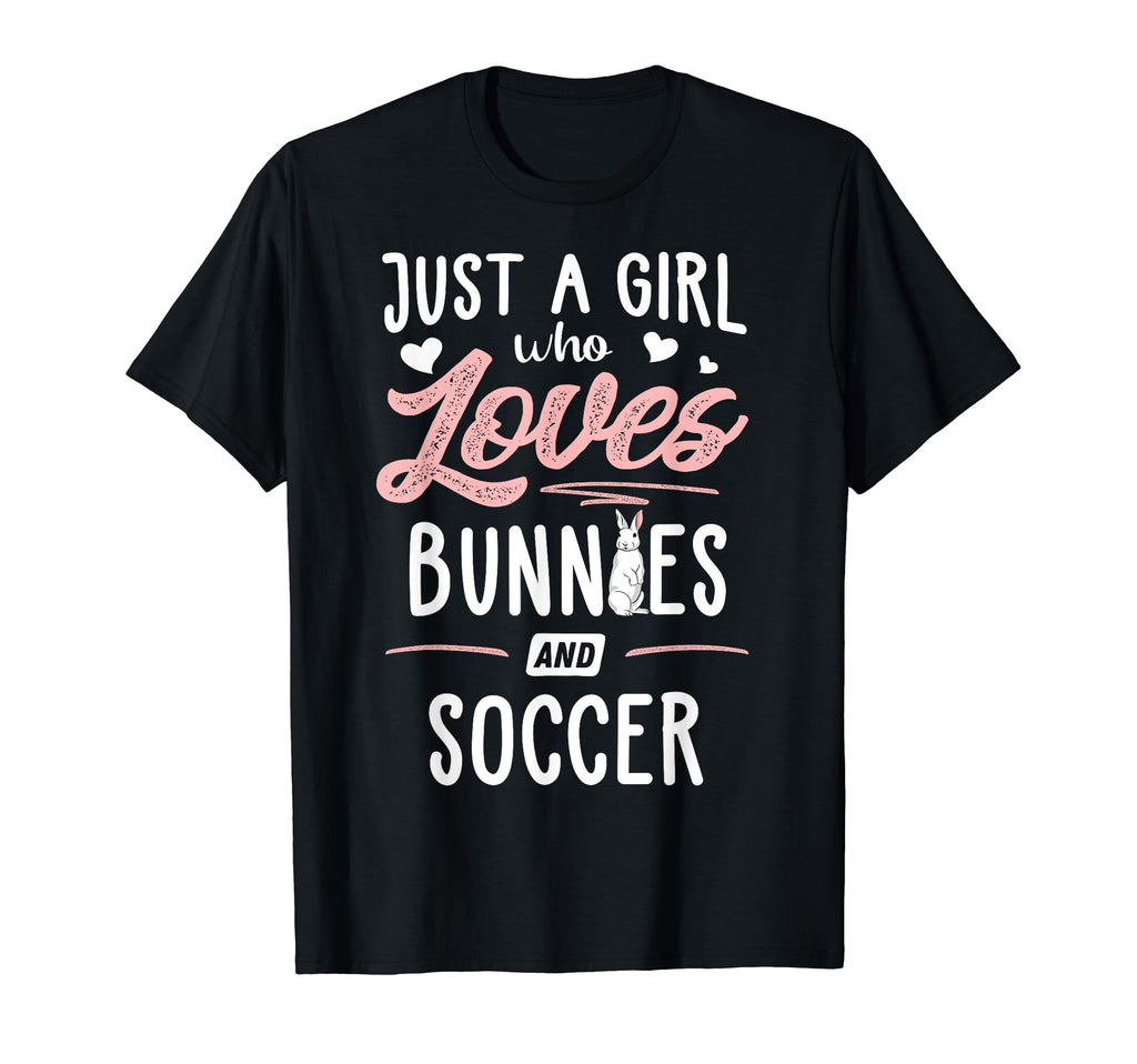 Just Who Loves Bunnies And Soccer Gift T-Shirt - Trendy Graphic for Adults - T-Shirt, Sweatshirt, Hoodie
