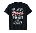 Just Who Loves Bunnies And Soccer Gift T-Shirt - Trendy Graphic for Adults - T-Shirt, Sweatshirt, Hoodie