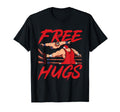 Wrestling Wrestler Free Hugs T-Shirt - Minimalist Print for Adults - T-Shirt, Sweatshirt, Hoodie