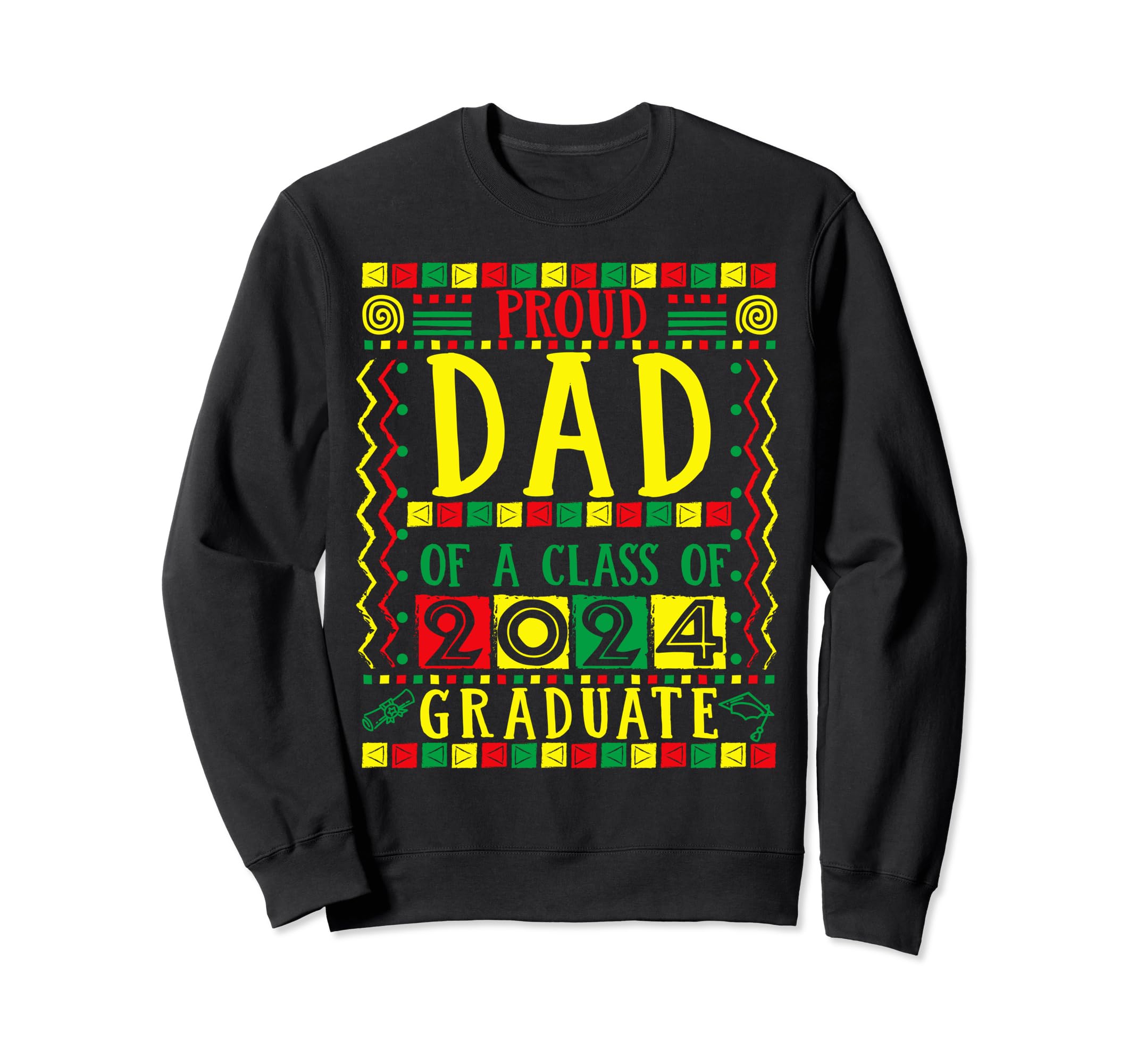 Funny African American Proud Dad Sweatshirt - Custom Art Print Unisex - T-Shirt, Sweatshirt, Hoodie
