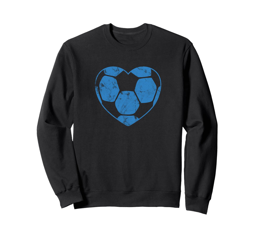 Soccer Ball Shaped Heart Mom Sweatshirt - Fun Novelty Design for Adults - T-Shirt, Sweatshirt, Hoodie