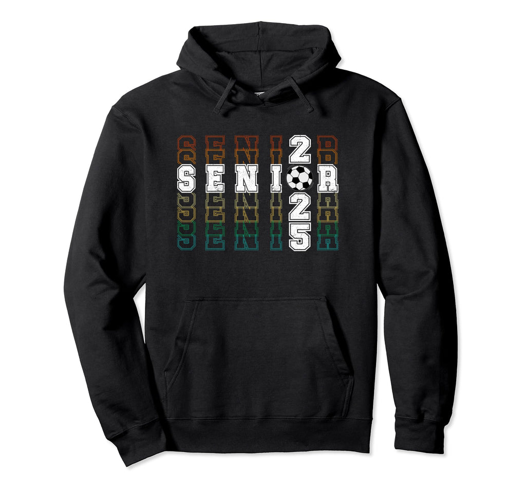 Grad Class 2025 Senior Soccer Players Hoodie - Graphic Print for Adults - T-Shirt, Sweatshirt, Hoodie