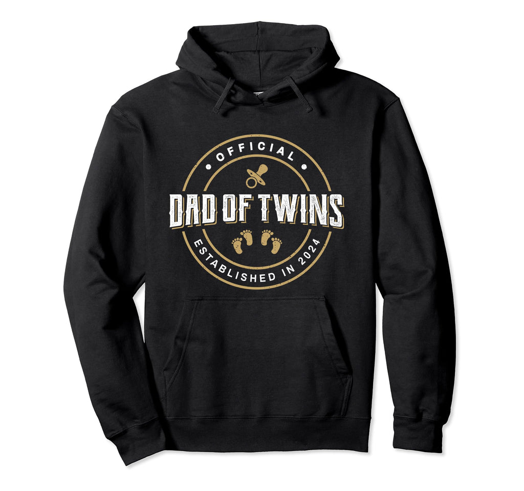 Dad Twins 2024 New Dad To Be Expecting Hoodie - Trendy Graphic Unisex - T-Shirt, Sweatshirt, Hoodie