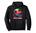Surfer Souvenir North Shore Oahu Hoodie - Minimalist Print Men Women - T-Shirt, Sweatshirt, Hoodie