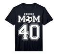 Number 40 Custom Proud Soccer Futbol T-Shirt - Minimalist Print for Adults - T-Shirt, Sweatshirt, Hoodie