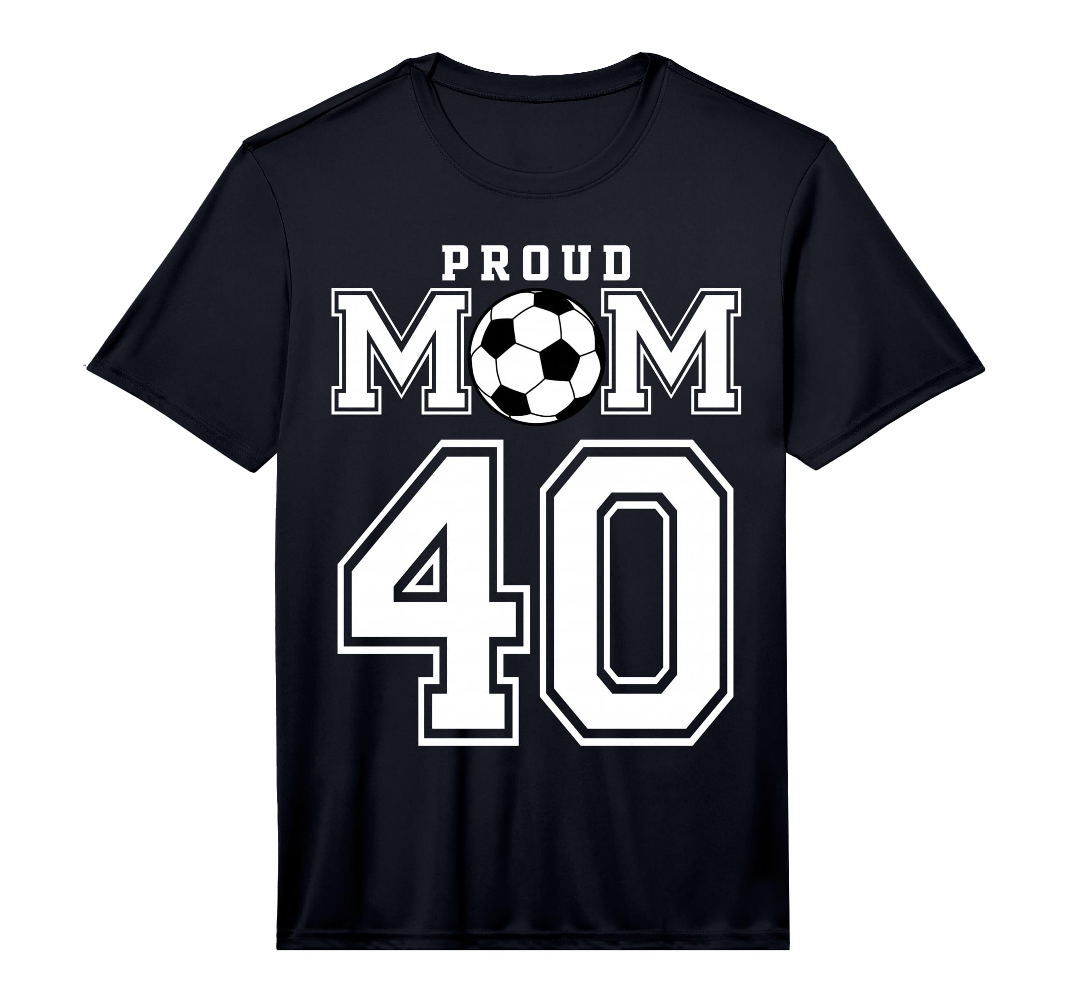 Number 40 Custom Proud Soccer Futbol T-Shirt - Minimalist Print for Adults - T-Shirt, Sweatshirt, Hoodie
