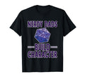 Nerdy Dads Build Character Gamer T-Shirt - Trendy Graphic for Adults - T-Shirt, Sweatshirt, Hoodie