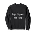 Big Poppa Est 2024 New Dad Dad Sweatshirt - Novelty Apparel for Adults - T-Shirt, Sweatshirt, Hoodie