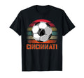 Cincinnati Soccer Distressed T-Shirt - Fun Novelty Design for Adults - T-Shirt, Sweatshirt, Hoodie