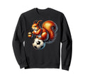 Playful Squirrel Soccer Ball Acorn Sweatshirt - Novelty Apparel Unisex - T-Shirt, Sweatshirt, Hoodie
