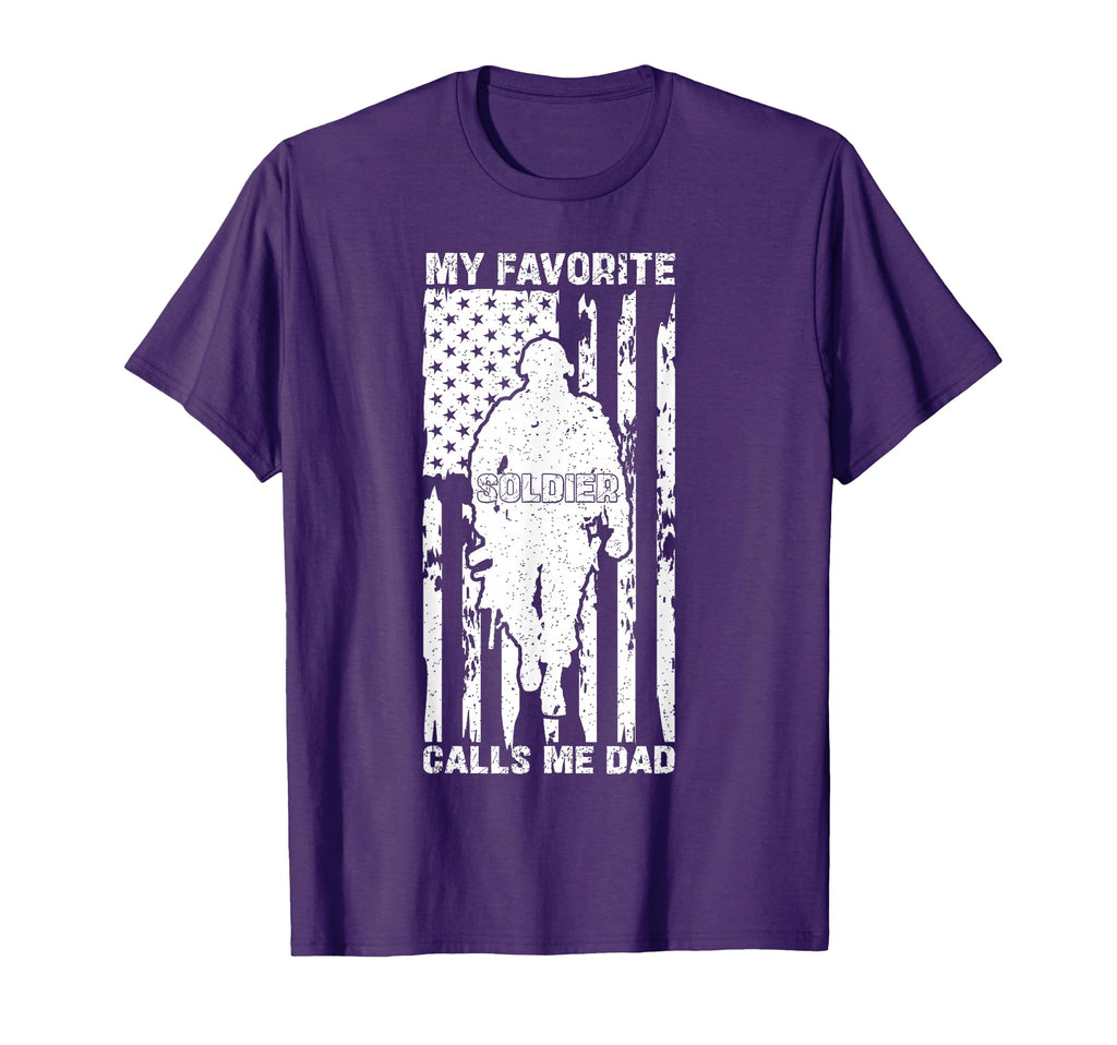 My Favorite Soldier Calls Me Dad Us T-Shirt - Aesthetic Graphic Men Women - T-Shirt, Sweatshirt, Hoodie