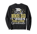 Proud Bonus Dad 2024 College Graduate Sweatshirt - Minimalist Print Unisex - T-Shirt, Sweatshirt, Hoodie
