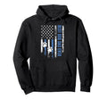 Best Dog Dad Ever Patriotic Paw Hoodie - Custom Art Print for Adults - T-Shirt, Sweatshirt, Hoodie