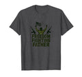 Army Dad Freedom Fighting Father Patriotic T-Shirt - Trendy Graphic Unisex - T-Shirt, Sweatshirt, Hoodie