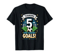 Turning 5 Scoring Goals 5Th Birthday T-Shirt - Graphic Print for Adults - T-Shirt, Sweatshirt, Hoodie