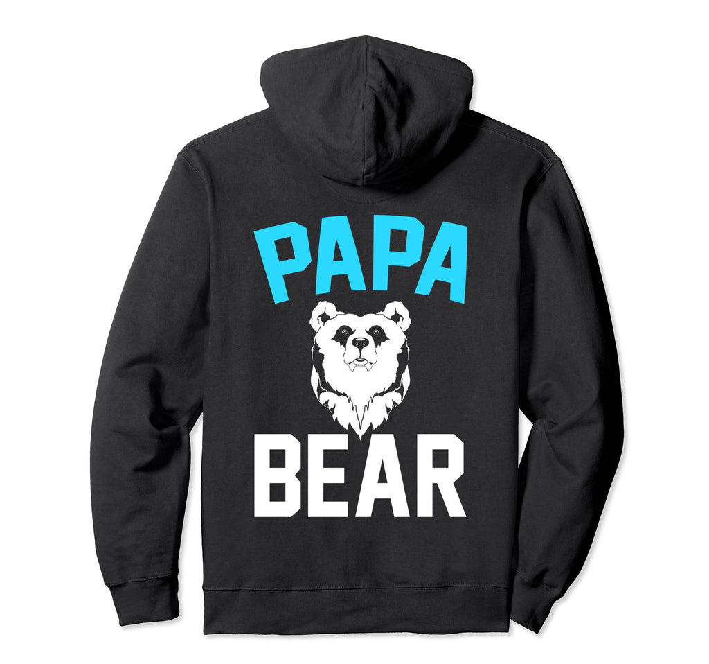 Bear Family Daddy Animal Dad Papa Bear Hoodie - Custom Art Print Men Women - T-Shirt, Sweatshirt, Hoodie