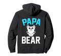 Bear Family Daddy Animal Dad Papa Bear Hoodie - Custom Art Print Men Women - T-Shirt, Sweatshirt, Hoodie