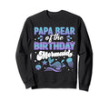 Papa Bear Dad Birthday Mermaid Sweatshirt - Unique Graphic Men Women - T-Shirt, Sweatshirt, Hoodie